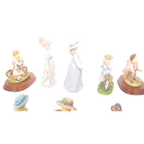 289 - The Leonardo Collection - A collection of eleven 20th century assorted figurines, including nine res... 