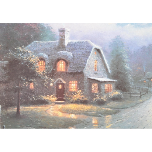 319 - Thomas Kinkade (1958 - 2012) - A 1994 'Moonlight Lane I' limited edition signed print, no. 1973 / 24... 