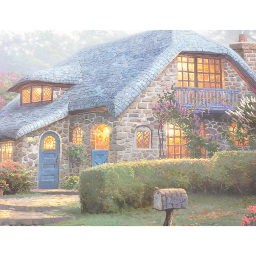 329 - Thomas Kinkade (1958 - 2012) - A 2002 'Lilac Cottage - Flower Cottages of Carmel IV' limited edition... 