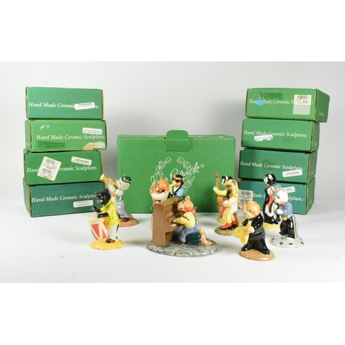 33 - A collectionof ten John Beswick 20th century ceramic sculptures forming the Cat Band set. Includes: ... 