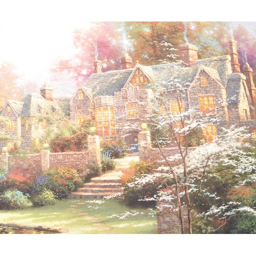 331 - Thomas Kinkade (1958 - 2012) - A 1998 'Gardens Beyond Spring Gate - Spring Gate III' limited edition... 