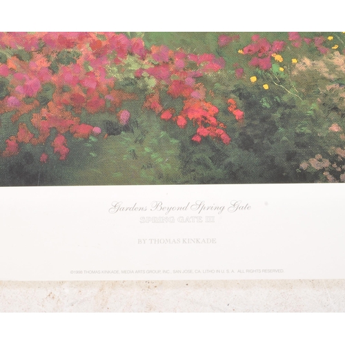 331 - Thomas Kinkade (1958 - 2012) - A 1998 'Gardens Beyond Spring Gate - Spring Gate III' limited edition... 