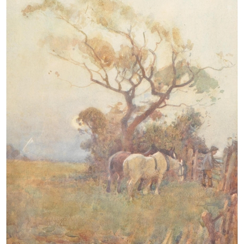 366 - George Mottram Moorhouse (1882 -1960) - An early 20th century Watercolour painting titled 'The End o... 