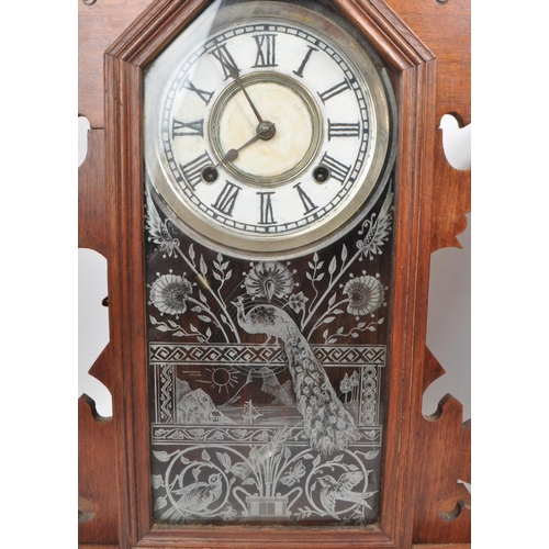 381 - Two late 19th century American mantel clocks, comprised of a believed to be a 'Duchess Striking' clo... 