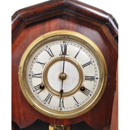 381 - Two late 19th century American mantel clocks, comprised of a believed to be a 'Duchess Striking' clo... 