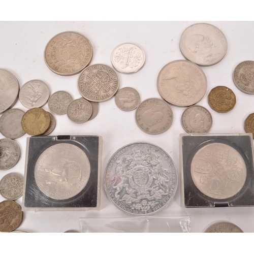 392 - A collection of 19th and 20th century British currency coins. The collection to include an 1890 Vict... 