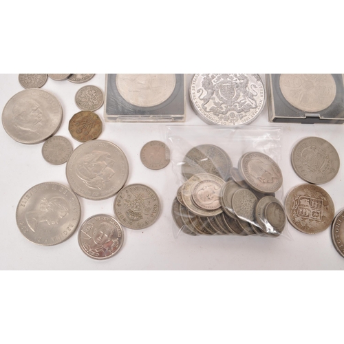 392 - A collection of 19th and 20th century British currency coins. The collection to include an 1890 Vict... 