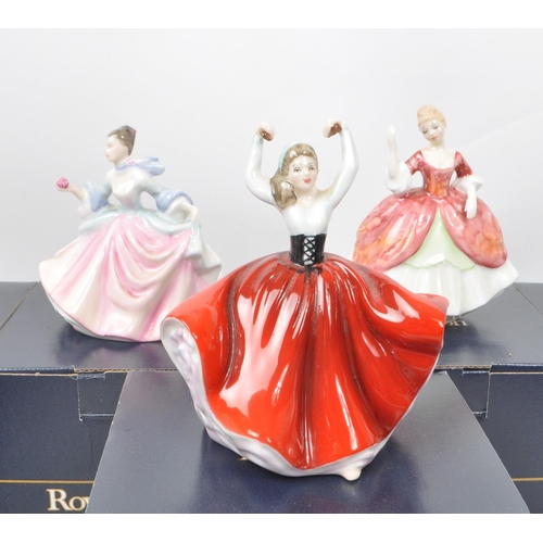 4 - Royal Doulton - A collection of nine late 20th-century bone china lady figurines, to include: HN 327... 