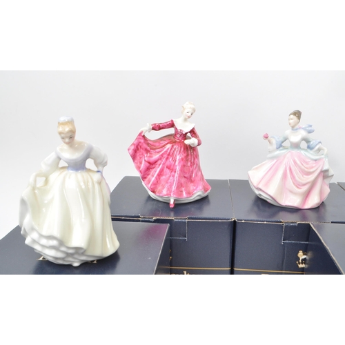 4 - Royal Doulton - A collection of nine late 20th-century bone china lady figurines, to include: HN 327... 