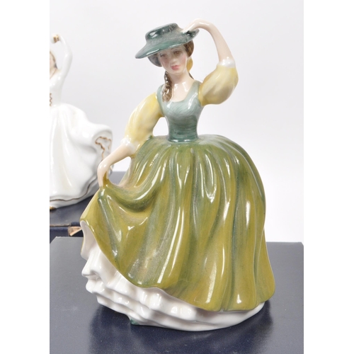 4 - Royal Doulton - A collection of nine late 20th-century bone china lady figurines, to include: HN 327... 