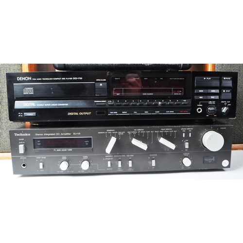 403 - A collection of 20th century Audio Visual Hi-Fi equipment. The collection to include a Denon PCM Aud... 