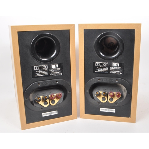 419 - Mission - A pair of contemporary LX-2 series speakers and wall brackets. Housed within the original ... 