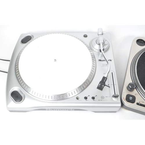 422 - Numark - Two turntable vinyl mixing decks. To include Numark Pro TT-1 professional direct drive tabl... 