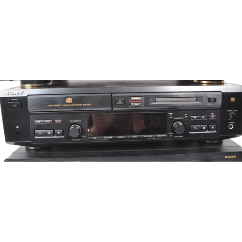 431 - A late 20th / 21st century Hi-Fi audio music stacking system, comprised of a 2020 Marantz Integrated... 