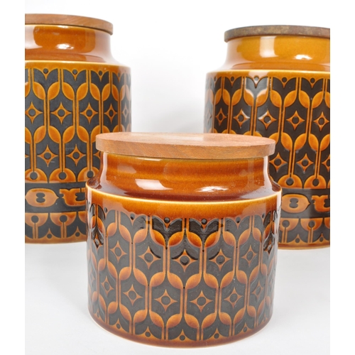 469 - Hornsea - Heirloom - A collection of mid 20th century circa 1970s Hornsea storage jars in the Heirlo... 