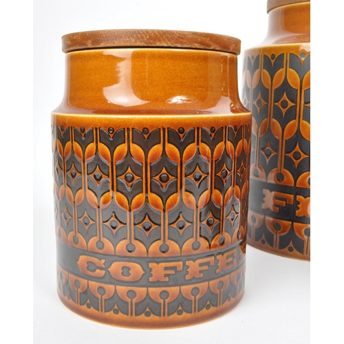 469 - Hornsea - Heirloom - A collection of mid 20th century circa 1970s Hornsea storage jars in the Heirlo... 