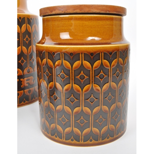 469 - Hornsea - Heirloom - A collection of mid 20th century circa 1970s Hornsea storage jars in the Heirlo... 