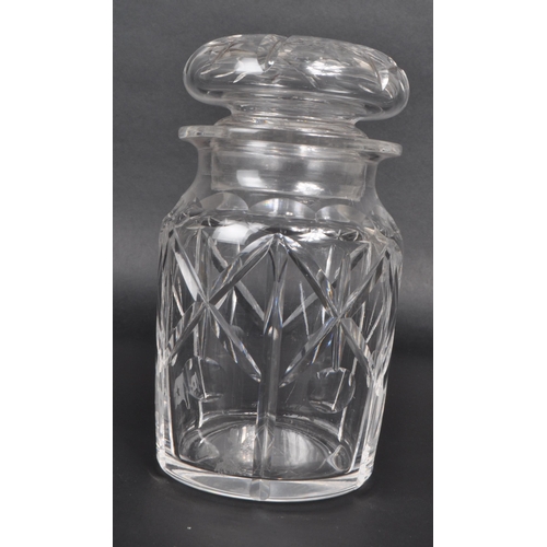 475 - A 20th century glass believed to be White Star Line condiment / preserve jar. Featuring an acid etch... 