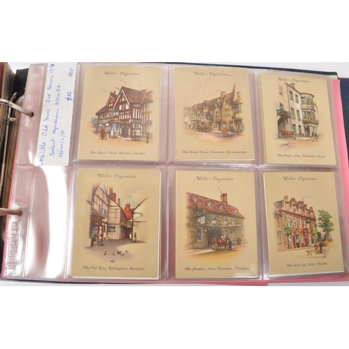 491 - A large collection of 20th century cigarette cards, housed in four albums and featuring examples fro... 