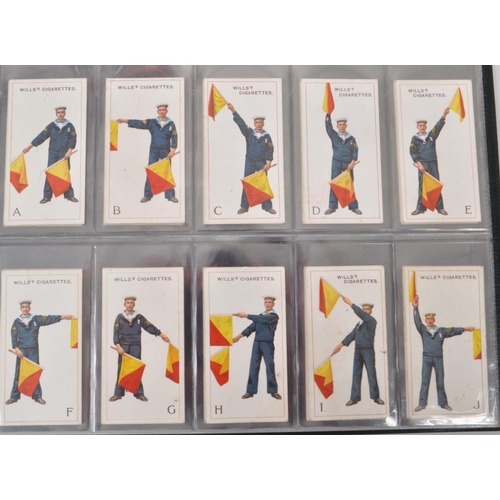 491 - A large collection of 20th century cigarette cards, housed in four albums and featuring examples fro... 