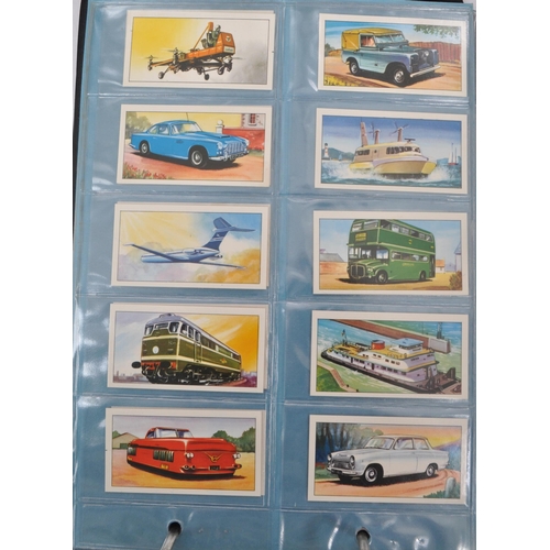 495 - A large collection of 20th century cigarette cards, housed in six albums and featuring examples from... 