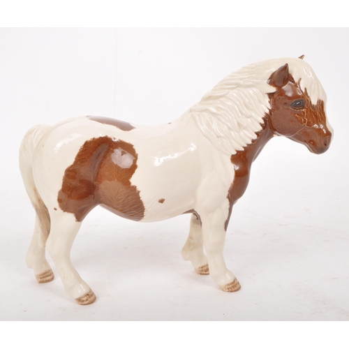 50 - Beswick - A BCC 1995 china porcelain Shetland pony figurine 'Hollydell Dixie' model no. H185 limited... 