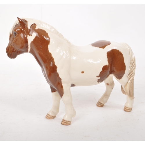 50 - Beswick - A BCC 1995 china porcelain Shetland pony figurine 'Hollydell Dixie' model no. H185 limited... 