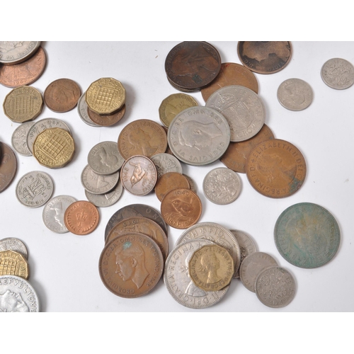 544 - An extensive unsorted collection of UK & foreign demonetised current coins. To include Queen Elizabe... 