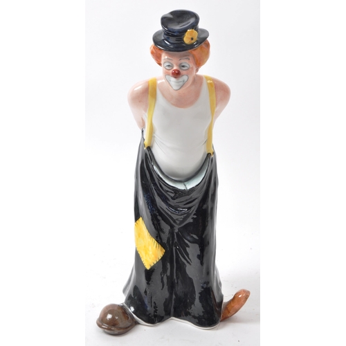 62 - Royal Doulton - A vintage 1989 porcelain clown figure, no. HN 3292 'Tip Toe'. Modelled by Adrian Hug... 