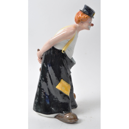 62 - Royal Doulton - A vintage 1989 porcelain clown figure, no. HN 3292 'Tip Toe'. Modelled by Adrian Hug... 