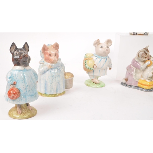 64 - Beswick - A collection of thirteen mid-century porcelain Beatrix Potter figures, including, 'Miss Mo... 