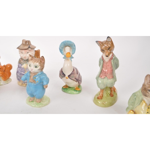 65 - Beswick - A collection of thirteen mid-century porcelain Beatrix Potter figures, to include, 'Samuel... 