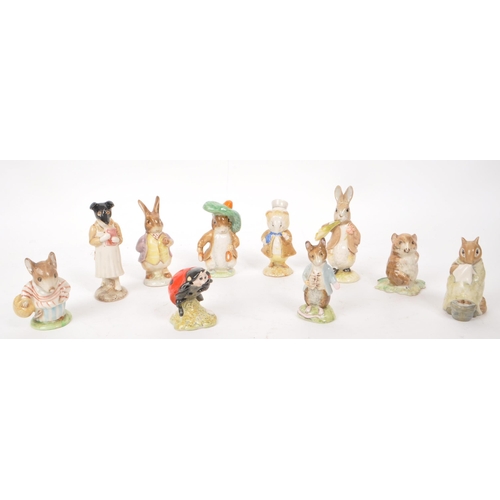 66 - Beswick - A collection of ten 20th-century Beatrix Potter porcelain figures, including, 'Mother Lady... 