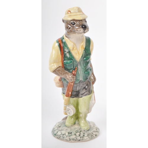 75 - Beswick - Four 20th-century porcelain figures, comprising of no. ECF 2 Fisherman Otter, no. 1886 sit... 