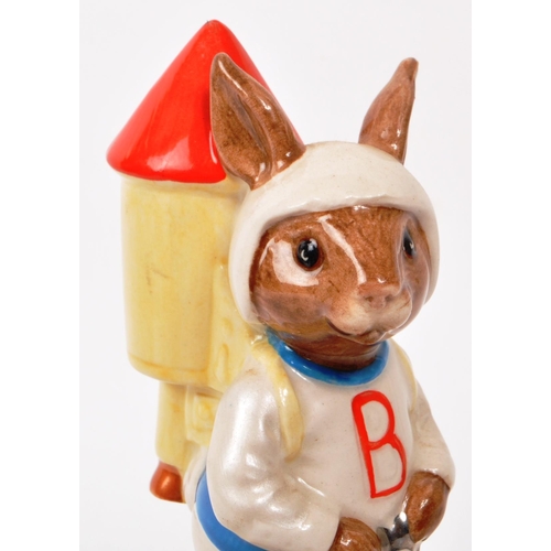 80 - Royal Doulton - Bunnykins - A 1984 'Fly Me To The Moon' porcelain figure music box, for the Golden J... 