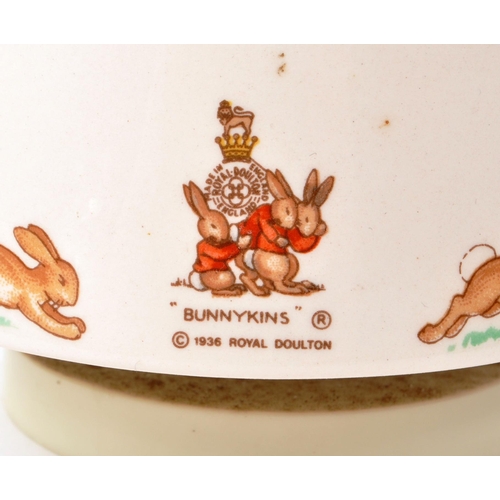 83 - Royal Doulton - Bunnykins - Two 20th-century porcelain music boxes. Comprising of 'Rock-A-Bye Baby' ... 