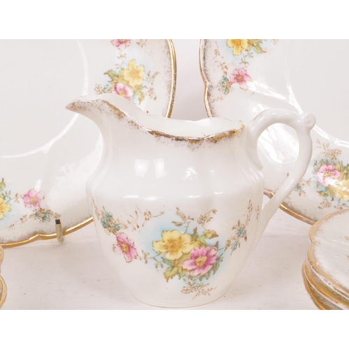 85 - Royal Albert - A collection of 20th-century china tea service pieces, comprising of, six teacups, ni... 