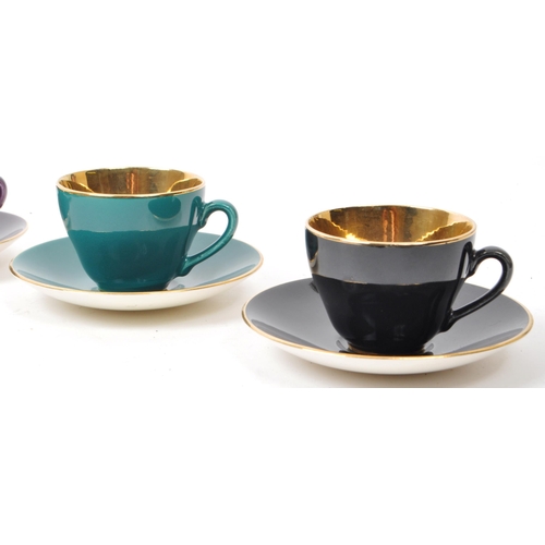 88 - Royal Copenhagen - Denmark - A collection of six mid-century tea / coffee cups and saucers, in the '... 