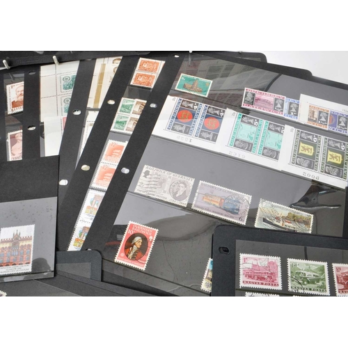 523 - A collection of 20th century British and Foreign postage stamps. The collection featuring franked an... 