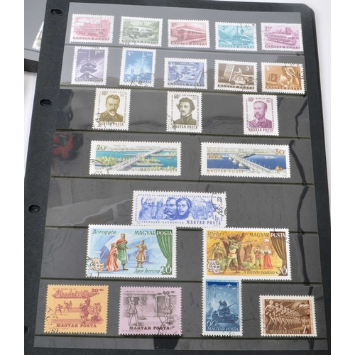 523 - A collection of 20th century British and Foreign postage stamps. The collection featuring franked an... 