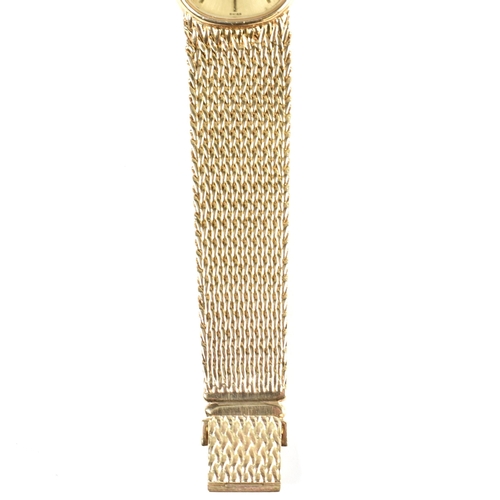 118a - A Bueche-Girod gold plated wristwatch. The Swiss Bueche-Girod wristwatch having an oval dial with st... 