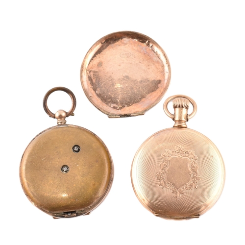 195 - Two pocket watches including Elgin and 9ct gold other AF. The lot to include a yellow metal Elgin po... 