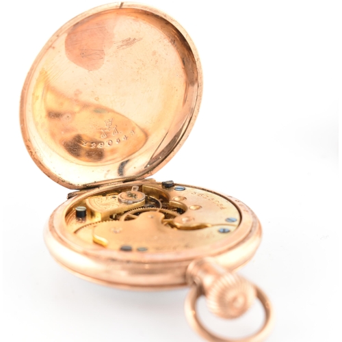 195 - Two pocket watches including Elgin and 9ct gold other AF. The lot to include a yellow metal Elgin po... 