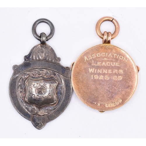 226 - 1920s cased hallmarked 9ct gold football medal for Sheffield & Hallamshire County FA - Associati... 