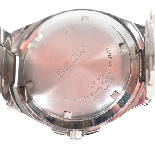 259 - A Seiko gentleman's wristwatch. The Seiko stainless steel wristwatch having stick indices, plongeur ... 