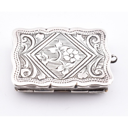 35A - 19th century silver vinaigrette pendant. Hallmarked Birmingham 1870. Weight 10.6g. Measures 3.3cm. A... 