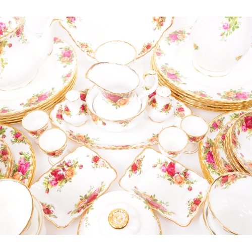 1 - Royal Albert - Old Country Roses - Vintage mid 20th century porcelain china dinner / tea service set... 