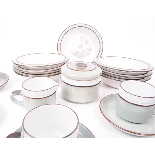 106 - Denby - Romance - Late 20th century two tone dinner service comprising cups, dinner plates, bowls et... 