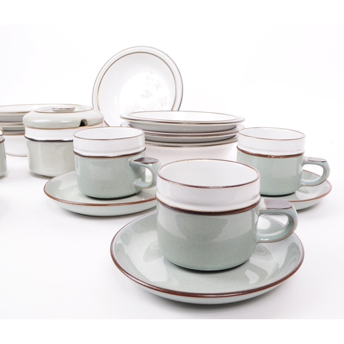 106 - Denby - Romance - Late 20th century two tone dinner service comprising cups, dinner plates, bowls et... 