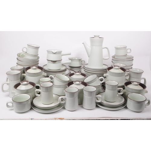 116 - Denby - Summit Pattern - A large extensive collection of Denby stoneware dinner / tea service set. T... 